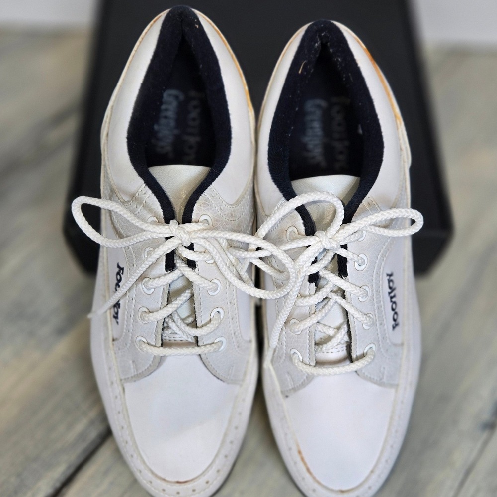 FootJoy‎ Womens White Leather Golf Shoes Size 6.5 M